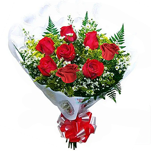 103 - Buquê com 8 rosas