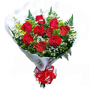 104 - Buquê com 9 rosas