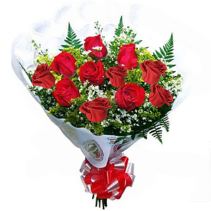 106 - Buquê com 11 rosas