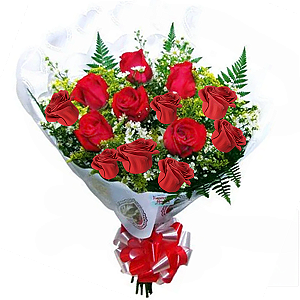108 - Buquê com 13 rosas