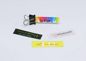 ETIQUETA DE CETIM PERSONALIZADA 1x4CM