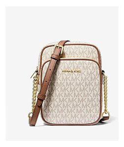 BOLSA MICHAEL KORS FLIGHT BROWN MARROM NONOGRAMA