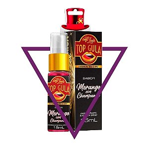 Spray Aromatizante bucal Top Gula Morango com Champanhe - 15ml Soft Love