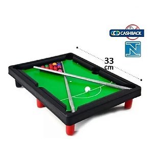 Mini Mesa De Bilhar Sinuca infantil com taco bilhar Snooker