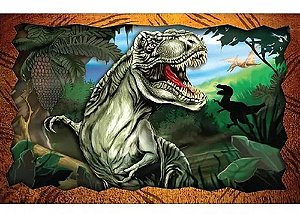 Coleção Infantil Do Rex Dinossauro Livro Quebra cabeça, Desenho