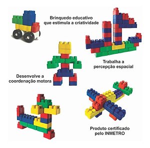 Blocks De Montar Em Madeira Com 50 Peças Mix Coloridos - Alfabay - Cubo  Mágico - Quebra Cabeças - A loja de Profissionais e Colecionadores!