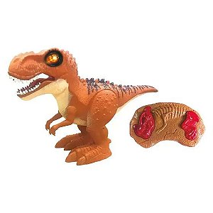 Brinquedo Dinossauro T-rex Jurassic World Controle Remoto