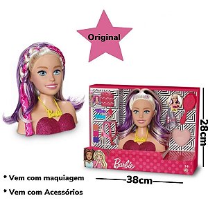 Boneca Infantil Barbie Para Pentear Com 12 Frases e Acessórios