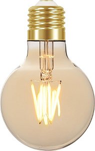 Lâmpada LED 4W De Filamento G80 Vintage Bivolt Bulbo