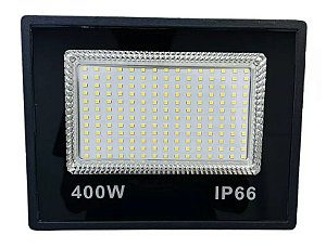 Mini Refletor Holofote LED SMD 400W Branco Frio IP65/IP66