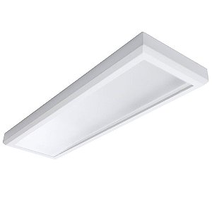 Luminária Plafon Led 48w 30x120 Retangular Sobrepor Branco Neutro 4000k