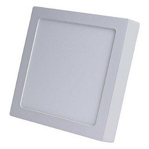 Luminária Plafon LED 25W 30x30 Quadrado Sobrepor Branco Neutro 4000k