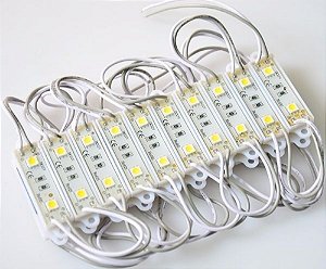 Módulo de LED 5050 SMD 2 LEDs Branco Frio 6000k