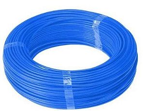 Fio Cabo Flexível 16,0 mm Energia Elétrica Rolo 50 Metros Azul Anti Chamas