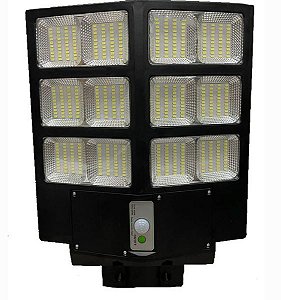 Luminária Pública De Poste Solar 600W LED Com Sensor e Controle