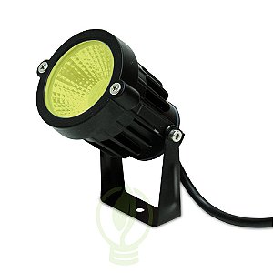 Luminária LED 7W Espeto De Jardim Cob Branco Quente Prova D'água