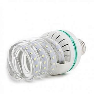 Lâmpada De Milho Espiral 12W LED  Bivolt Branco Frio 6000k