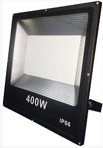Kit 20 Refletor Holofote LED 400W SMD IP65/IP66 A prova D'Água Branco Frio 6000k