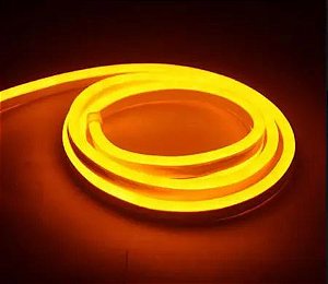 Perfil LED Flexível Sobrepor 180led / m 14x20 Rolo 25m Amarelo