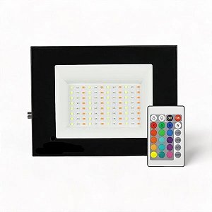 Refletor Holofote LED 400W SMD IP65/IP66 A Prova D'Água RGB Multicolorido Com Controle