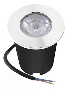 Spot Balizador LED 1W Embutir Para Chão Jardim, Piso e Escada Verde IP67 A Prova D'Agua