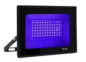 Refletor Holofote Led Luz Negra 300W IP66 Prova D'água Efeito Neon