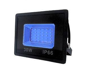 Refletor Holofote LED 30W SMD A prova D'Água IP65/IP66 Azul