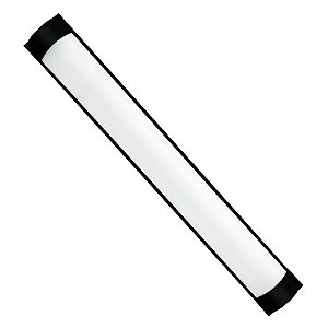 Lâmpada Linear LED 20W 60cm de Sobrepor Branco Frio 6000k - Borda Preta