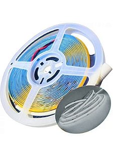 Fita LED 5 metros Cob 3528 12v 320 Leds IP20 Branco Neutro 4000k