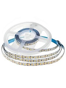 Fita LED 3528 Azul 120 Leds Sem Silicone IP20 5 Metros Sem Fonte