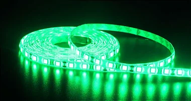 Fita LED 3528 60 LEDs Verde Siliconada Prova D'água 5 Metros Sem Fonte