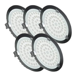 Kit 5 Luminária High Bay 100W LED UFO Industrial Branco Frio 6000k