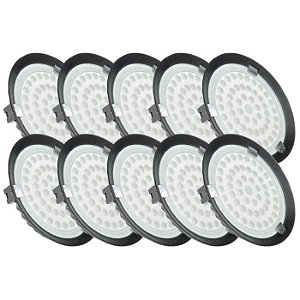 Kit 10 Luminária High Bay 150W LED UFO Industrial Branco Frio 6000k