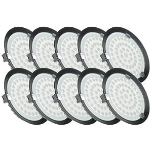 Kit 10 Luminária High Bay 150W LED UFO Industrial Branco Frio 6000k