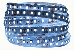 Fita LED 5 Metros 12v 3528 Branco Frio 120 Leds Sem Silicone IP20 Sem Fonte