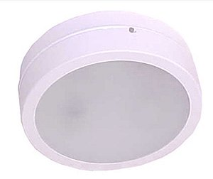 Luminária Comercial Sobrepor Redondo Para Lampada LED E27 2x15/20w