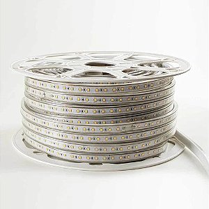 Fita LED 50 Metros 24v Rolo 3528 IP68 À Prova D'água 120 LEDs Branco Neutro 4000k