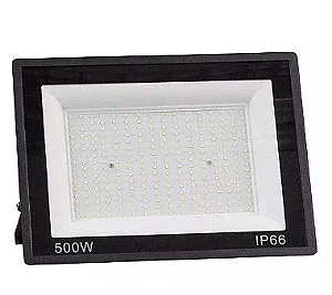 Kit 5 Mini Refletor Holofote LED 500W SMD IP65/IP66 A prova D'Água Branco Frio 6000k