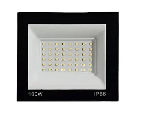 Kit 20 Refletor Holofote LED 100W SMD IP65/IP66 A prova D'Água Branco Quente 3000k