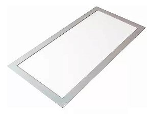 Luminária Plafon LED Slim 40W 30x60 Retangular Embutir Branco