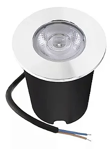 Kit 5 Spot Balizador LED 1W Embutir Para Chão, Jardim, Piso E Escada Branco Frio IP67 A Prova D'Agua