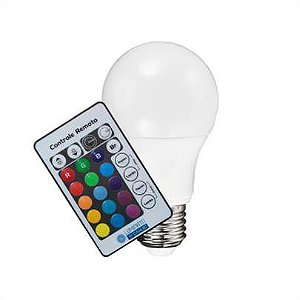 Lâmpada 3W LED RGB Bulbo De 16 Cores Com Controle