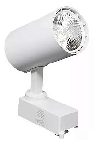 KIT 5 Spot 20W Super LED Branco para Trilho Eletrificado Branco Frio 6000k