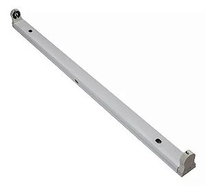 Luminária Calha Sobrepor Para Tubular 1x18/20W T8 120cm