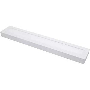 Luminária Plafon Led 36w 15x120 Retangular Sobrepor Branco Neutro 4000k