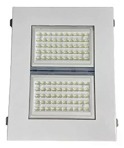 Luminária LED 100w Modular Embutir IP67 Posto De Combustível Branco Frio 6500k