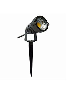 KIT 20 Luminária LED 3W Espeto De Jardim Cob Branco Quente Prova D'água
