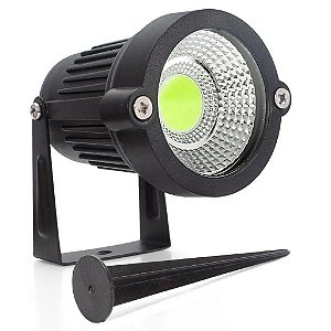 KIT 20 Luminária LED 5W Espeto De Jardim Cob Branco Frio Prova D'água