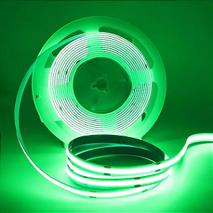 Fita LED 5 Metros Cob 3528 12v 320 Leds IP20 Verde