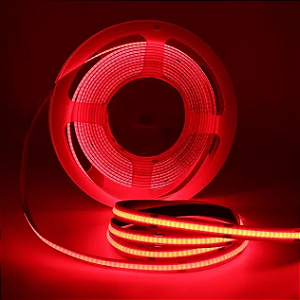 Fita LED 5 Metros Cob 3528 12v 320 Leds IP20 Vermelho